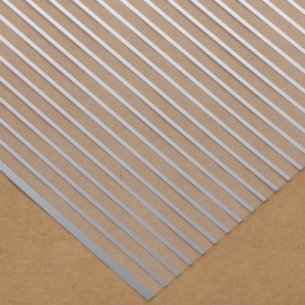 Ацетатный лист с фольгированием "Полоска", размер 30,5*30,5 см - Декоративная калька, ацетатные листы, веллум