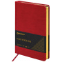 Ежедневник недатированный А5 138х213 мм BRAUBERG "Iguana" под кожу, 160 л., бордовый, 125092 - Ежедневники с покрытием "под кожу и ткань"