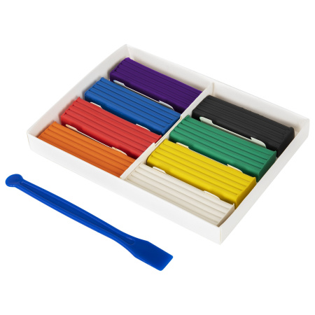 Пластилин классический BRAUBERG KIDS, 8 цветов, 160 г, со стеком, 106501 - Пластилин