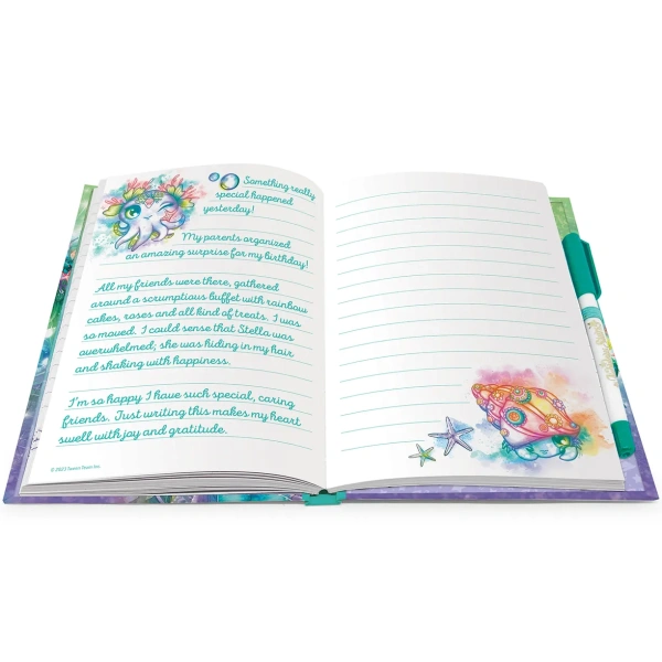 Серия: Coralia. Блокнот в жестком переплете, на резинке, с гелевой ручкой - Блокноты и записные книжки