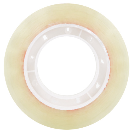 Клейкие ленты 19 мм х 33 м канцелярские BRAUBERG, КОМПЛЕКТ 4 шт., прозрачные, гарантированная длина, 228762 - Клейкие ленты канцелярские