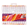Маркеры для скетчинга двусторонние BRAUBERG ART DEBUT "WHITE", НАБОР 12 шт., телесные цвета, 152137 - Скетчмаркеры в наборах