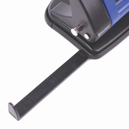 Дырокол металлический BRAUBERG "Office-Expert", до 25 листов, черно-синий, 228604 - Дыроколы настольные