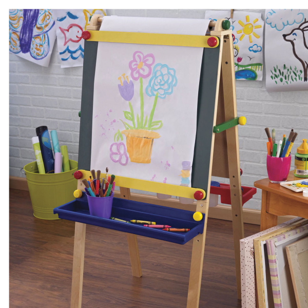 Бумага для рисования в рулоне ЮНЛАНДИЯ "РИСУЙ-ИГРАЙ-УЧИСЬ", 420 мм х 20 м, плотность 100 г/м2, 112173 - Бумага для рисования в рулоне