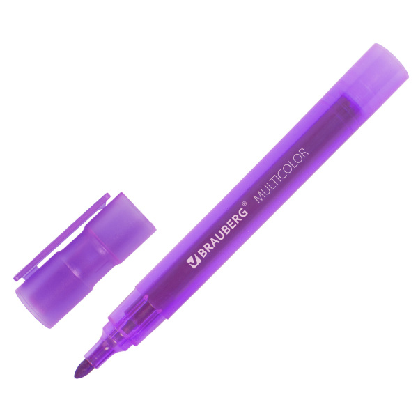 Маркеры стираемые для белой доски НАБОР 12 ЦВЕТОВ, BRAUBERG "MULTICOLOR", 3 мм, 152121 - Маркеры для досок