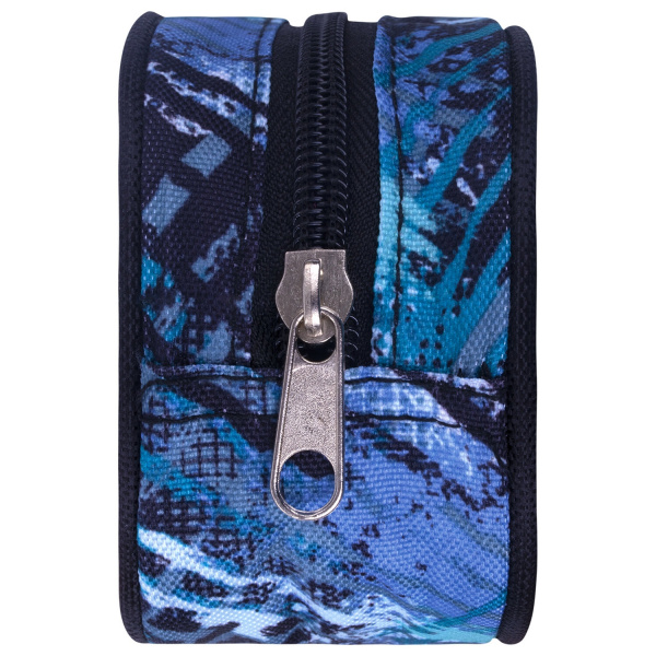 Пенал-косметичка BRAUBERG овальный, полиэстер, "Lines", 22х9х5 см, 229273 - Пеналы мягкие