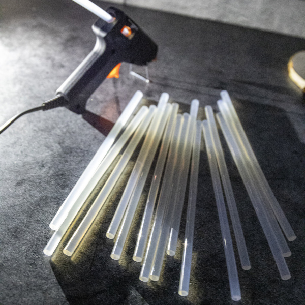 Клеевые стержни, диаметр 7 мм, длина 200 мм, прозрачные, BRAUBERG - Клеевые пистолеты, стержни, ножницы