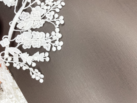 Дизайнерская бумага с односторонним тиснением лен, цвет какао, плотность 290 гр., размер 35*50 см - Дизайнерская бумага