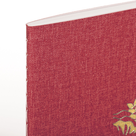 Тетрадь 60 л. в точку обложка кожзам под рогожку, сшивка, B5 (179х250мм), КРАСНЫЙ, BRAUBERG BRIGHT, 403850 - Тетради более 60 листов