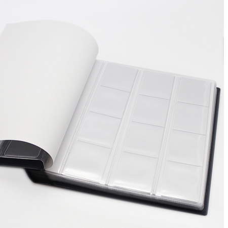 Альбом для монет и купюр на винтах универсальный, 224х224 мм, на 216 монет до D-45 мм, выдвижные карманы, синий, "ДПС", 2855-201 - Альбомы для монет и купюр