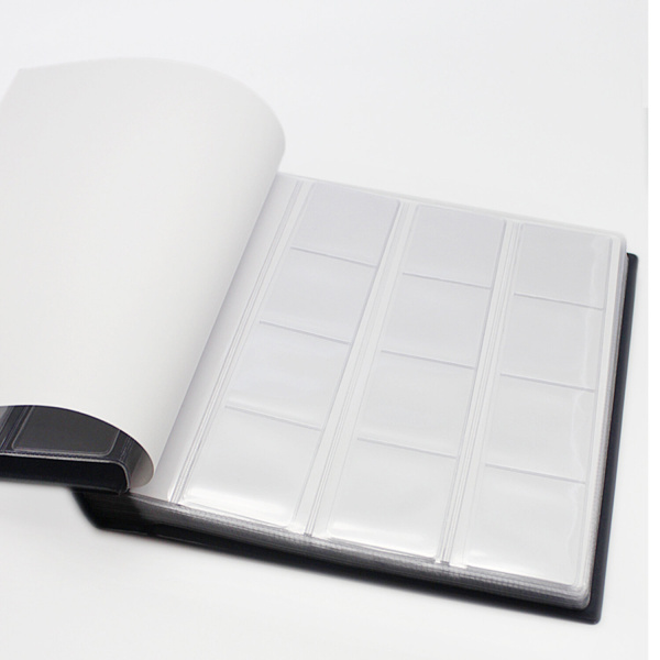 Альбом для монет и купюр на винтах универсальный, 224х224 мм, на 216 монет до D-45 мм, выдвижные карманы, синий, "ДПС", 2855-201 - Альбомы для монет и купюр