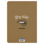 Тетрадь 60 л. в клетку обложка КРАФТ, бежевая бумага 70 г/м2, сшивка, В5 (179х250 мм), СЛОГАН, BRAUBERG, 403810 - Тетради более 60 листов