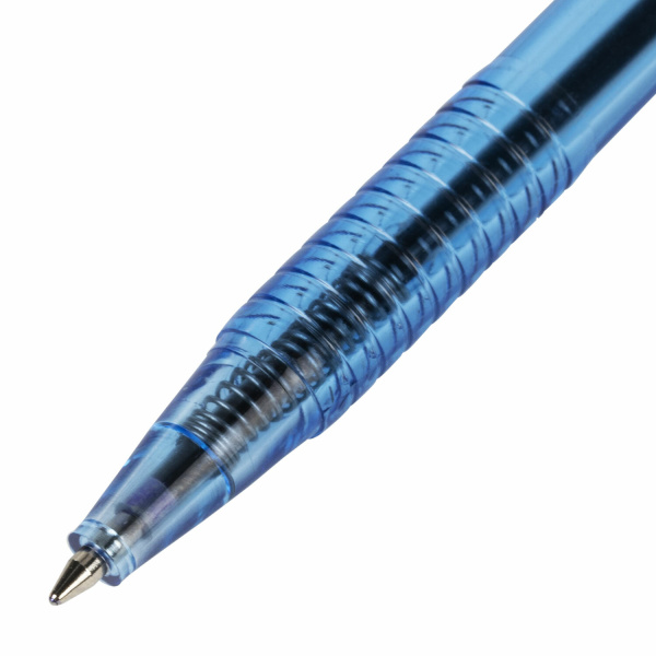 Ручка шариковая автоматическая РОССИЯ "РЕФЛЕКТОР", СИНЯЯ, узел 0,7 мм, линия письма 0,35 мм, BRAUBERG, 143969 - Ручки шариковые автоматические