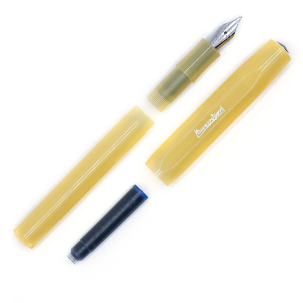 Ручка перьевая KAWECO FROSTED Sport M 0.9мм корпус банановый - Перьевые ручки