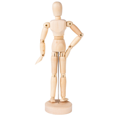 Манекен человека художественный мужской, дерево, высота 20 см - Манекены