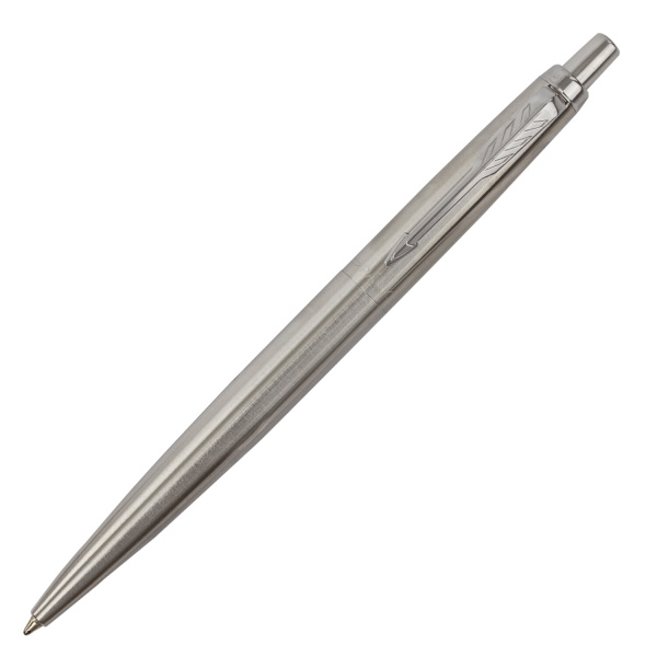 Ручка шариковая PARKER "Jotter XL Monochrome Stainless Steel CT", корпус серебристый, сталь, синяя,2122756