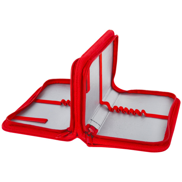 Пенал ПИФАГОР, 2 отделения, ламинированный картон, 19х11 см, "Rocket car", 271536 - Пеналы каркасные