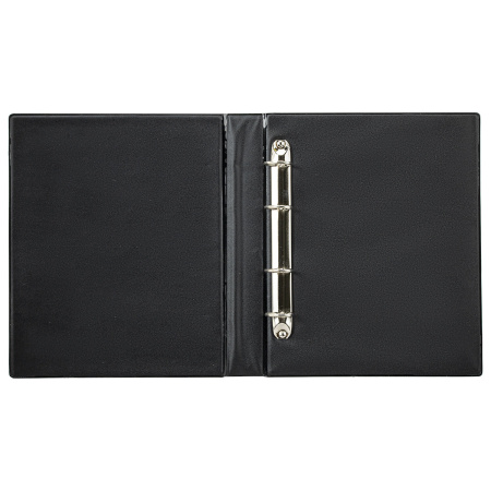 Альбом нумизмата без листов "OPTIMA", 230х270 мм, на кольцах, ПВХ, черный, STAFF, 238076 - Альбомы для монет и купюр