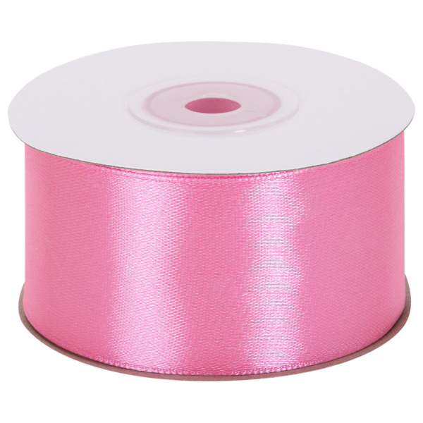 Лента атласная ширина 38 мм, длина 23 м, розовая, BRAUBERG, 591512 - Ленты для декора, рукоделия и упаковки подарков