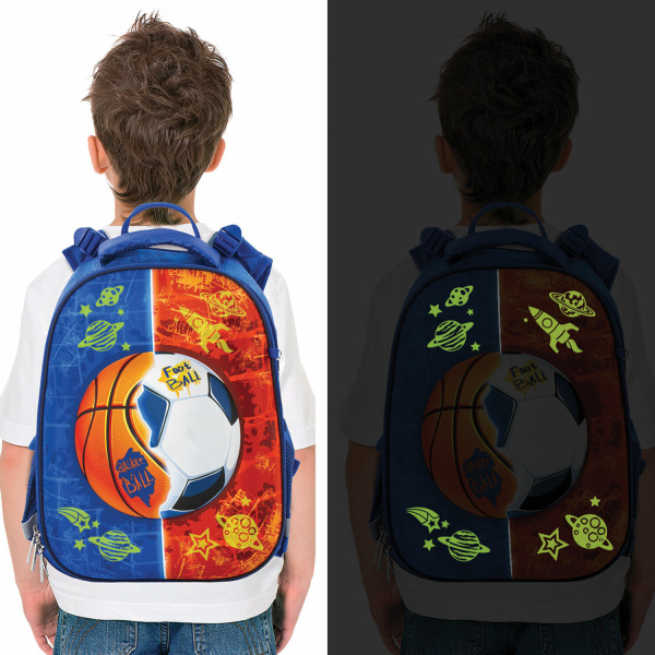 Наклейки флуоресцентные "Космос", светятся в темноте, 44 штуки, ассорти, 14х21 см, ЮНЛАНДИЯ, 662694 - Наклейки