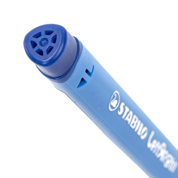 Ручка шариковая STABILO "Left Right", СИНЯЯ, для левшей, корпус синий, узел 0,8 мм, линия письма 0,4 мм, 6318/1-10-41 - Ручки шариковые неавтоматические