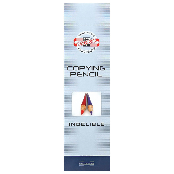 Карандаш химический KOH-I-NOOR, СИНИЙ, 1 шт., грифель 3 мм, длина 175 мм, 156100E004KS - Карандаши специальные