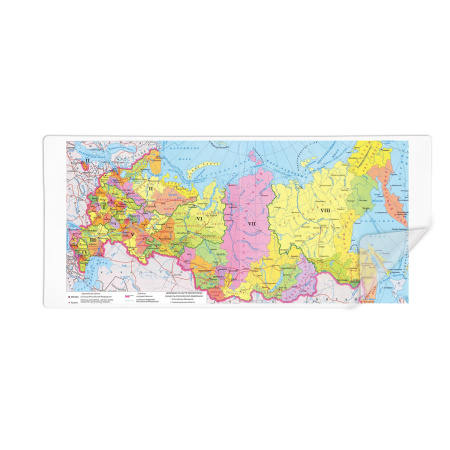 Коврик-подкладка настольный сверхпрочный 500х1200 мм, прозрачный, 1 мм, BRAUBERG, 237372 - Коврики настольные