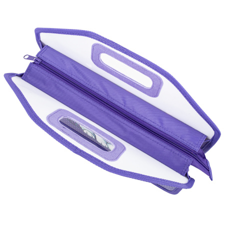 Папка-сумка ЮНЛАНДИЯ, 1 отделение, фетровые ручки, 34х30х11 см, "Little bunny", 270998 - Папки-сумки с ручками