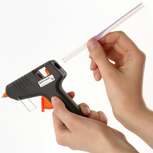 Клеевые стержни, диаметр 7 мм, длина 200 мм, прозрачные, BRAUBERG - Клеевые пистолеты, стержни, ножницы