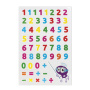 Наклейки зефирные "Цифры", многоразовые, 10х15 см, ЮНЛАНДИЯ, 661796 - Наклейки