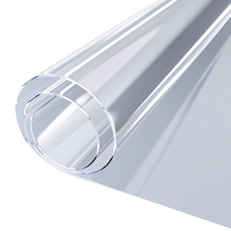 Коврик-подкладка, скатерть ПВХ прозрачная, гибкое/мягкое стекло, 140х60 см, 0,5 мм, DASWERK, 607880 - Коврики настольные