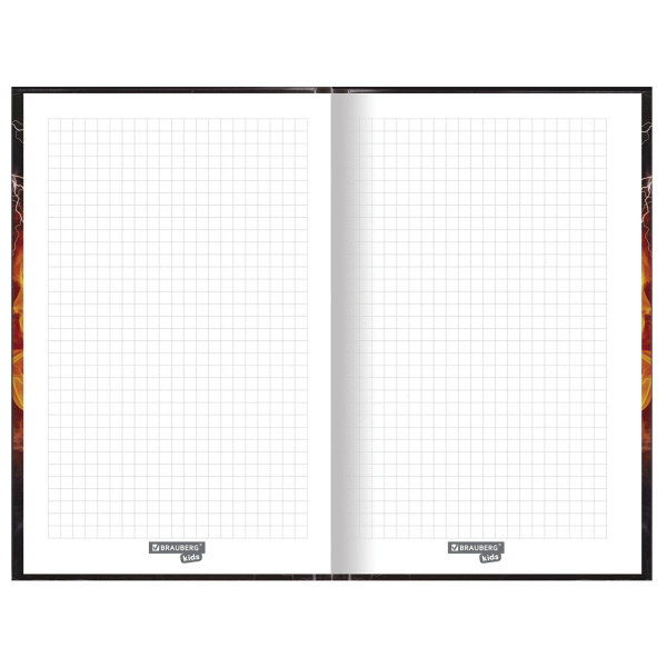 Блокнот А5 (134х206 мм), 80 л., твёрдый, клетка, BRAUBERG KIDS, "Футбол", 114419 - Блокноты детские