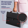 Папка-портфель пластиковая BRAUBERG А4 (332х245х35 мм), 13 отделений, черная, 221378 - Портфели пластиковые