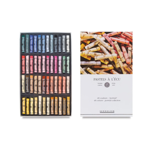 Набор сухих пастелей "A' L'ECU" Sennelier, 48 цветов, "Портрет" в картонной коробке - Пастель художественная в наборах