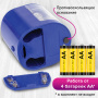 Точилка электрическая BRAUBERG "STANDARD", 2 отверстия для карандашей (включая утолщенные), питание от 4 батареек АА, 228423 - Точилки электрические