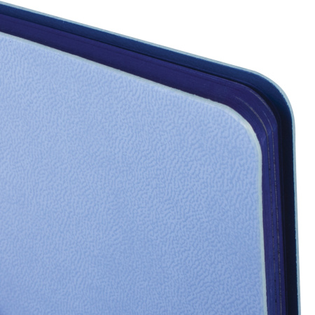 Блокнот А5 (148x218 мм), BRAUBERG "Metropolis Mix", под кожу, 80 л., клетка, голубой, 111040 - Бизнес-блокноты и бизнес-тетради