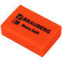 Ластики BRAUBERG NEON SOFT НАБОР 12 штук, размер ластика 31х20х10 мм, экологичный ПВХ, 271339 - Ластики классические