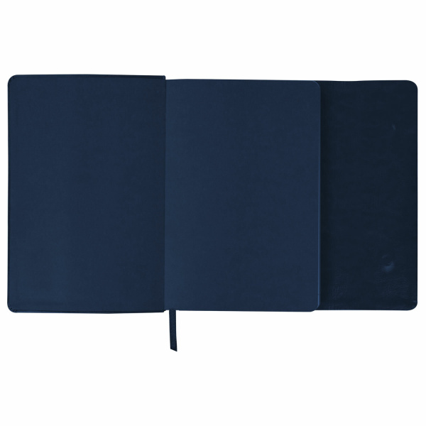 Ежедневник с магнитным клапаном недатированный, под кожу, А5, темно-синий, BRAUBERG "Magnetic X", 113279 - Ежедневники с покрытием "под кожу и ткань"