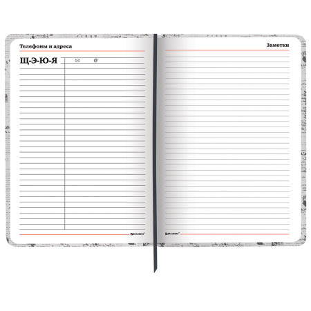 Ежедневник учителя специализированный А5 (215х145 мм) BRAUBERG, 144 л., кожзам, "Моноколор", 112710 - Ежедневники с твердой обложкой