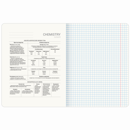 Тетрадь предметная "PASTEL" 48 л., SoftTouch, фольга, ХИМИЯ, клетка, BRAUBERG, 404320 - Тетради предметные