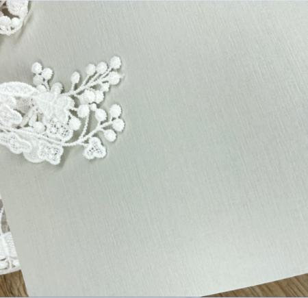 Дизайнерская бумага с односторонним тиснением лен, цвет жемчуг, плотность 290 гр., размер 35*50 см - Дизайнерская бумага