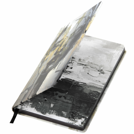 Ежедневник недатированный А5 (138х213 мм), BRAUBERG VISTA, под кожу, твердый, 136 л., "Glamour", 111999 - Ежедневники с покрытием "под кожу и ткань"