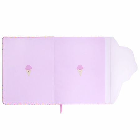 Дневник 1-11 класс 48 л., кожзам (твердая), магнитный клапан, ЮНЛАНДИЯ, "Мороженка", 106184 - Дневники универсальные