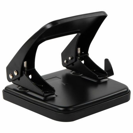 Дырокол металлический BRAUBERG "Classic", до 25 листов, черный, 229697 - Дыроколы настольные