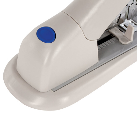 Степлер МОЩНЫЙ №24/6-23/24 BRAUBERG "Heavy duty PRO", до 200 листов, эргономичный, серо-синий, 227662 - Степлеры мощные