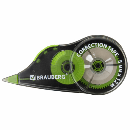Корректирующая лента BRAUBERG ULTRA COLOR, 5 мм x 12 м, механизм перемотки, ВЫГОДНАЯ УПАКОВКА 3 штуки в блистере, 271253 - Корректирующие ленты