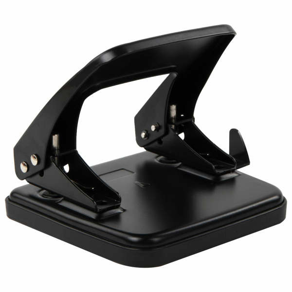 Дырокол металлический BRAUBERG "Classic", до 25 листов, черный, 229697 - Дыроколы настольные