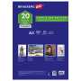 Бумага для пастели БОЛЬШАЯ А3, 20 л., 200г/м2, слоновая кость ГОЗНАК 200 г/м2, тиснение Холст, BRAUBERG ART, 126305 - Альбомы и бумага для пастели