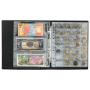 Альбом нумизмата для 297 монет и 6 бон (купюр) "OPTIMA", 230х270 мм, ПВХ, коричневый, STAFF, 238077 - Альбомы для монет и купюр