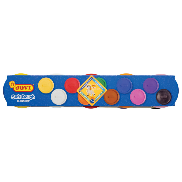 Пластилин на растительной основе JOVI (Испания), 10 цветов, 1100 г, Blandiver, 410S - Пластилин